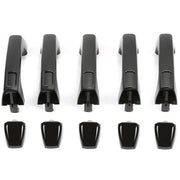 DURAFORCE Exterior Door Handle For 2006-2010 Hummer H3 H3T Set of 5 Front & Rear Black