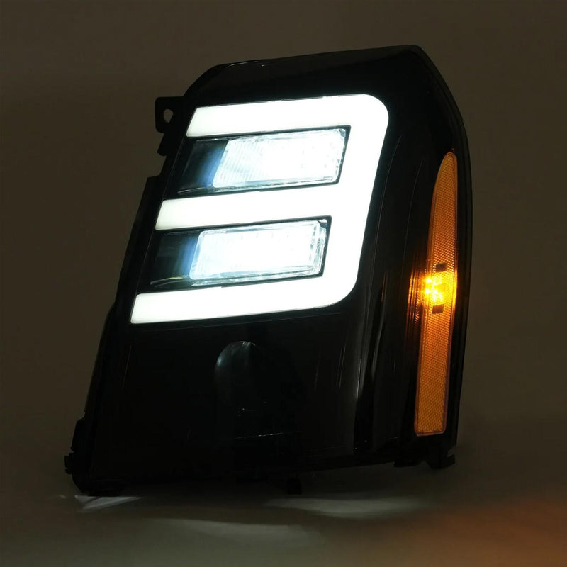 DURAFORCE LED DRL HID/Xenon Projector Headlights Headlamp For Cadillac Escalade 2007-2014