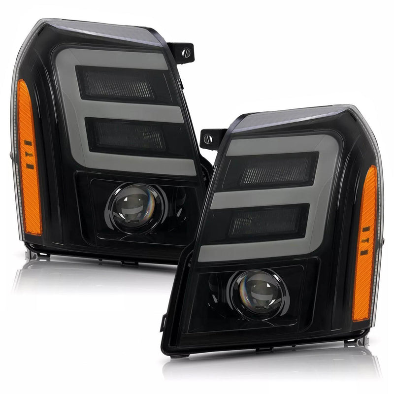 DURAFORCE LED DRL HID/Xenon Projector Headlights Headlamp For Cadillac Escalade 2007-2014