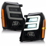 DURAFORCE LED DRL HID/Xenon Projector Headlights Headlamp For Cadillac Escalade 2007-2014