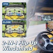 DURAFORCE For 2011-2020 Can-Am Commander 800 / 1000/MAX Scratch Resistant Flip Windshield