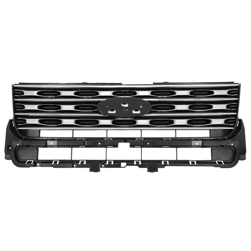 DURAFORCE For Ford Explorer 2016-2017 Front Bumper Grille Honeycomb Chrome #FB5Z8200AC