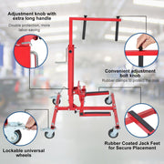 DURAFORCE Adjustable Car Door Installer and Remover Jack Lift Hoist Bumper Stand 440lbs
