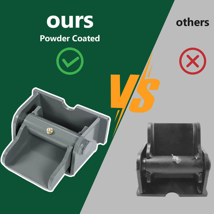 DURAFORCE 2Pcs Steel Dump Body Truck Trailer Hinge Heavy Duty Greasable Weld On Solid