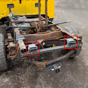 DURAFORCE 2Pcs Steel Dump Body Truck Trailer Hinge Heavy Duty Greasable Weld On Solid