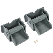 DURAFORCE 2Pcs Steel Dump Body Truck Trailer Hinge Heavy Duty Greasable Weld On Solid