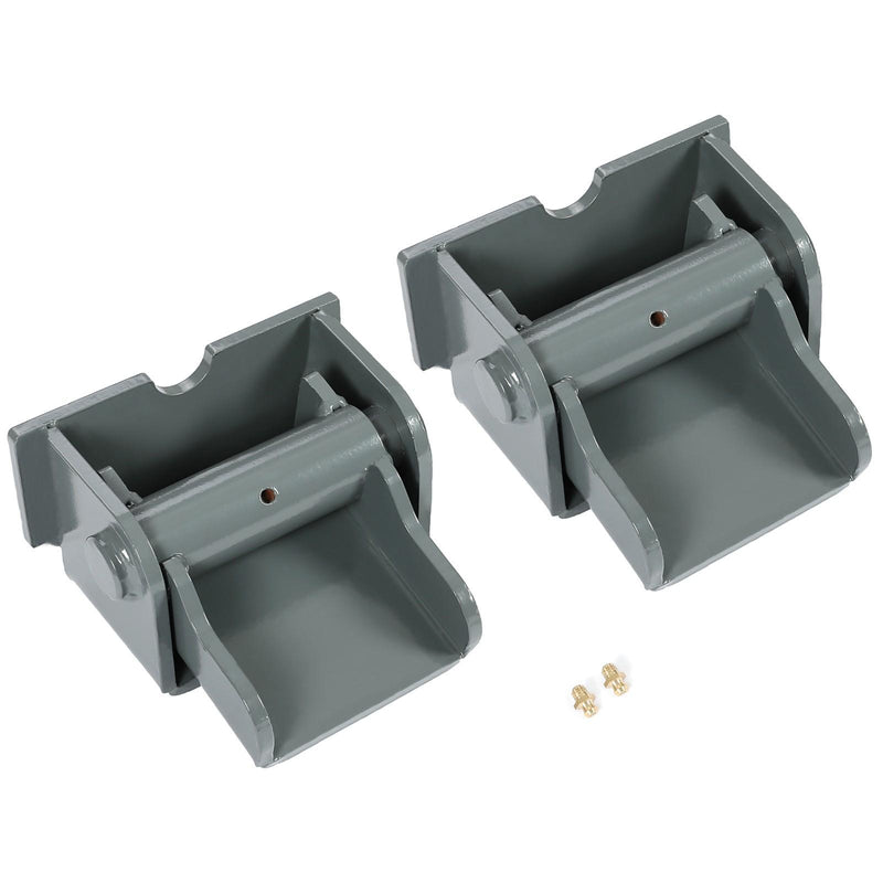 DURAFORCE 2Pcs Steel Dump Body Truck Trailer Hinge Heavy Duty Greasable Weld On Solid