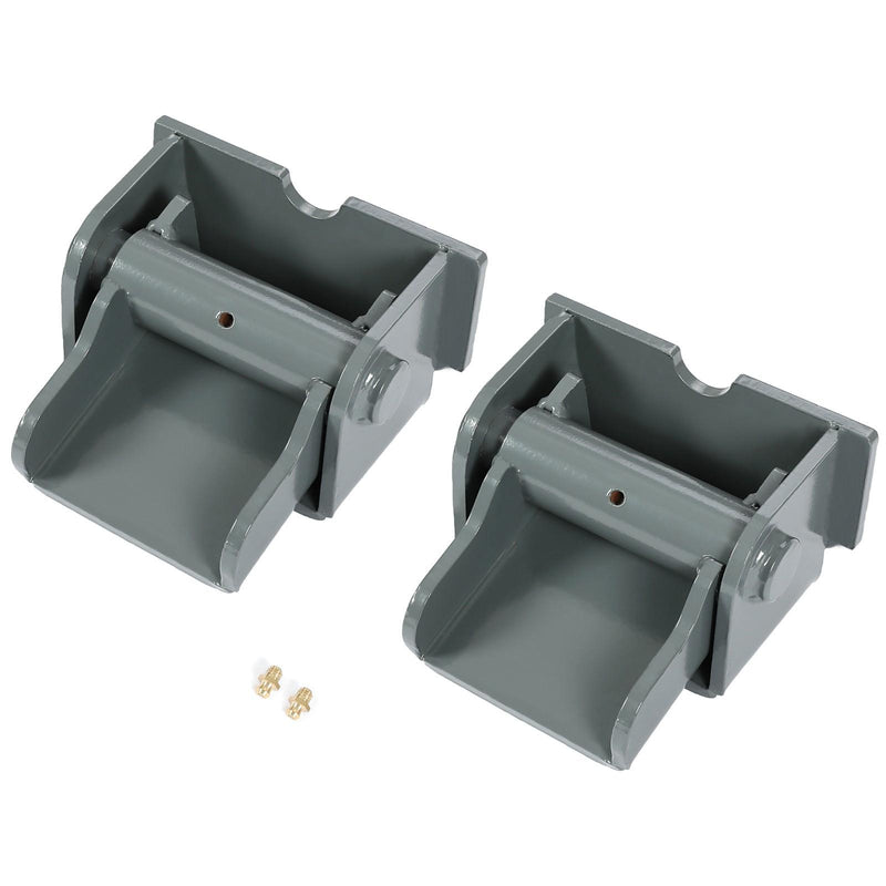 DURAFORCE 2Pcs Steel Dump Body Truck Trailer Hinge Heavy Duty Greasable Weld On Solid
