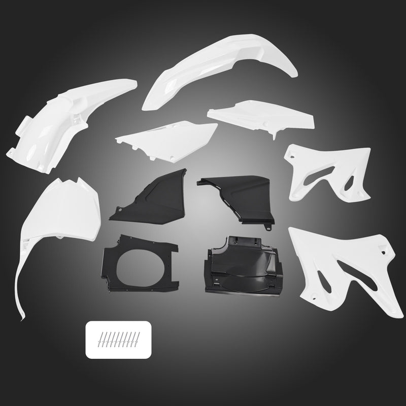 DURAFORCE Restyle Plastic Kit Fairing Body Work Set White For Yamaha YZ125 YZ250 2002-2020