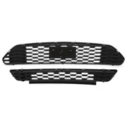 DURAFORCE Front Bumper Grille Grill Replacement kit Black for Ford Mustang 2015-2017