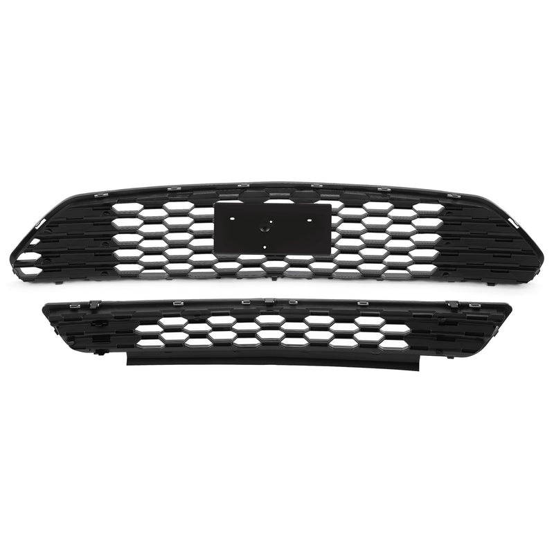 DURAFORCE Front Bumper Grille Grill Replacement kit Black for Ford Mustang 2015-2017