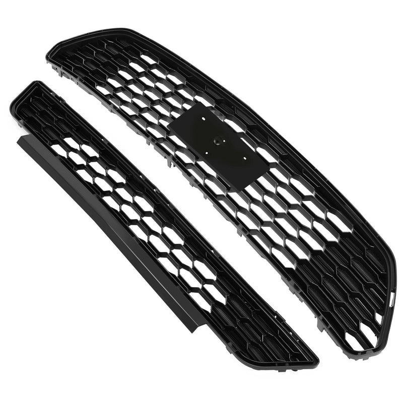 DURAFORCE Front Bumper Grille Grill Replacement kit Black for Ford Mustang 2015-2017