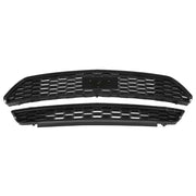 DURAFORCE Front Bumper Grille Grill Replacement kit Black for Ford Mustang 2015-2017