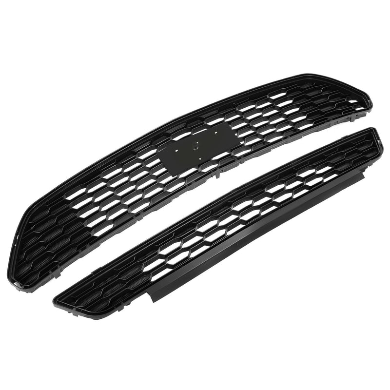 DURAFORCE Front Bumper Grille Grill Replacement kit Black for Ford Mustang 2015-2017