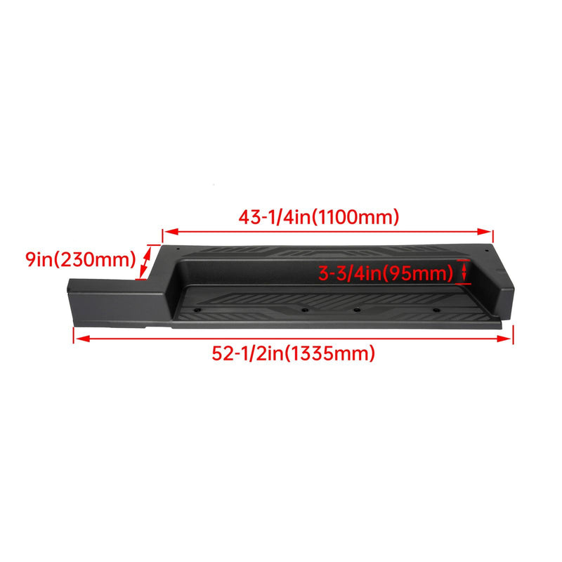 DURAFORCE For Ford Transit-150/250/350 HD 2015-2023 RH Door Scuff Plate Protector Black
