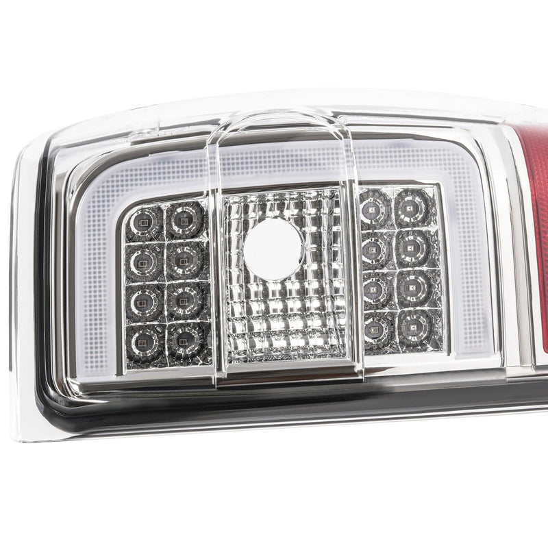 DURAFORCE C Light Bar LED Tail Lights For Ford Ranger 2001-2011 Clear Lens Chrome Housing
