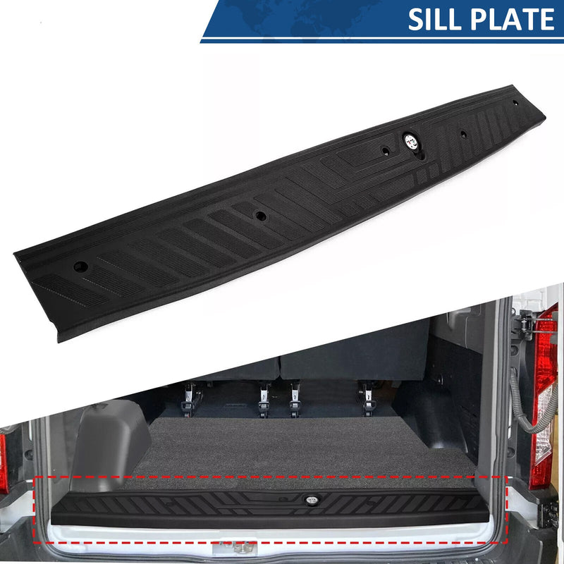 DURAFORCE For Ford Transit-150/250/350/350HD 15-23 Rear Door Plate Panel Step Bumper Pad