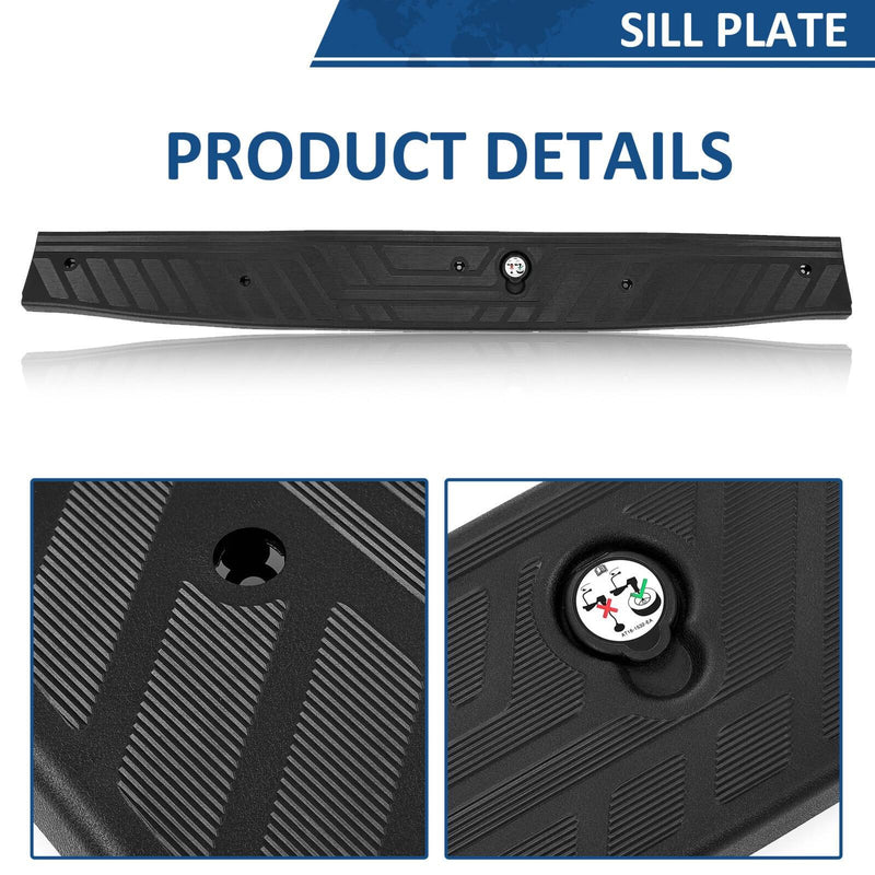 DURAFORCE For Ford Transit-150/250/350/350HD 15-23 Rear Door Plate Panel Step Bumper Pad