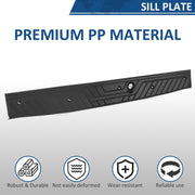 DURAFORCE For Ford Transit-150/250/350/350HD 15-23 Rear Door Plate Panel Step Bumper Pad