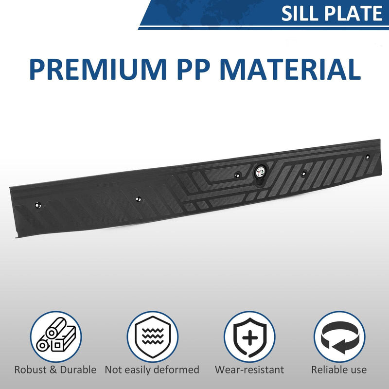 DURAFORCE For Ford Transit-150/250/350/350HD 15-23 Rear Door Plate Panel Step Bumper Pad