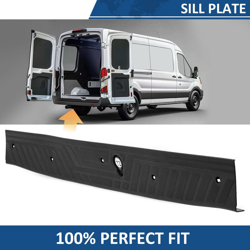 DURAFORCE For Ford Transit-150/250/350/350HD 15-23 Rear Door Plate Panel Step Bumper Pad