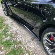 DURAFORCE For Corvette C7 Stingray Z06 Z07 2014-2019 Side Skirt Rocker Panels Kit-Black