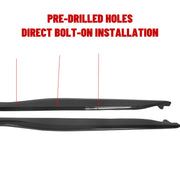 DURAFORCE For Corvette C7 Stingray Z06 Z07 2014-2019 Side Skirt Rocker Panels Kit-Black