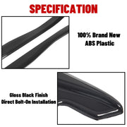 DURAFORCE For Corvette C7 Stingray Z06 Z07 2014-2019 Side Skirt Rocker Panels Kit-Black