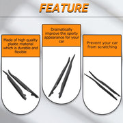 DURAFORCE For Corvette C7 Stingray Z06 Z07 2014-2019 Side Skirt Rocker Panels Kit-Black