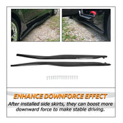 DURAFORCE For Corvette C7 Stingray Z06 Z07 2014-2019 Side Skirt Rocker Panels Kit-Black
