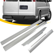 DURAFORCE Rocker Panel Set of Left & Right Silvery For Chevy Express/GMC Savana 1996-2014