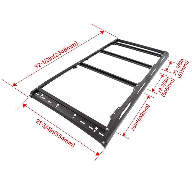 DURAFORCE Steel Roof Rack Storage Cargo Carrier For Toyota 4Runner 2010-2024 2021