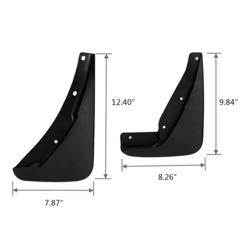 DURAFORCE Mud Flaps Guards Splash Molded Set For 2015-2023 2017 Dodge Challenger