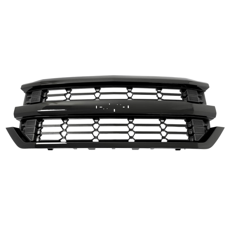 DURAFORCE Front Grille Bumper Upper For 2016-2018 Chevrolet Silverado 1500 Black Mesh