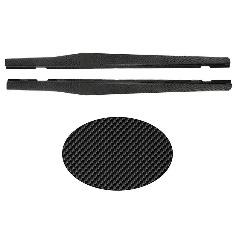 DURAFORCE For Camaro LT LS SS 2010-2015 Side Skirts Extension Lip Carbon Fiber Color