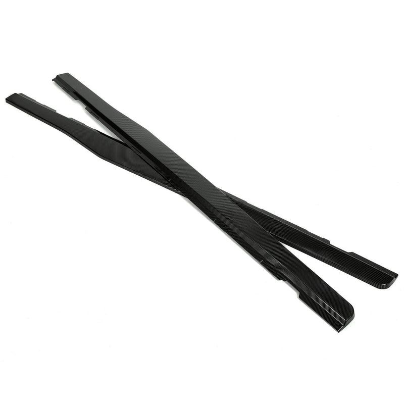 DURAFORCE For Camaro LT LS SS 2010-2015 Side Skirts Extension Lip Carbon Fiber Color