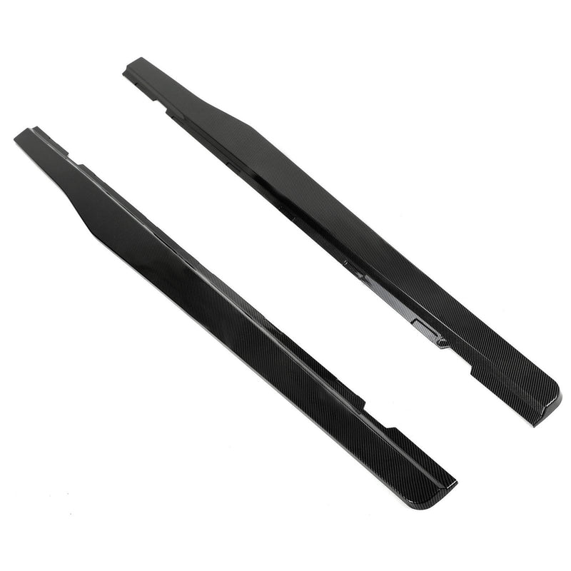 DURAFORCE For Camaro LT LS SS 2010-2015 Side Skirts Extension Lip Carbon Fiber Color