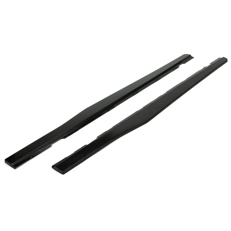 DURAFORCE For Camaro LT LS SS 2010-2015 Side Skirts Extension Lip Carbon Fiber Color