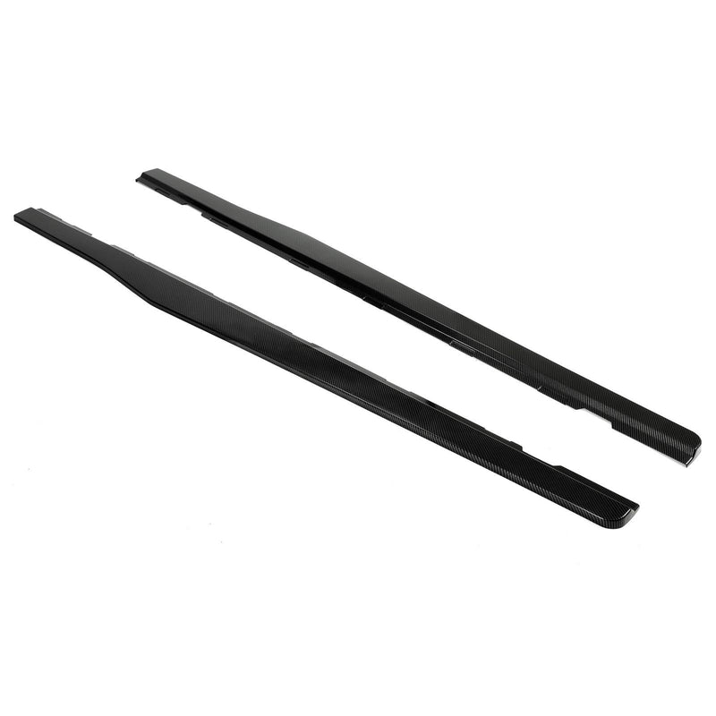 DURAFORCE For Camaro LT LS SS 2010-2015 Side Skirts Extension Lip Carbon Fiber Color