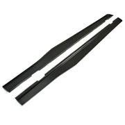 DURAFORCE For Camaro LT LS SS 2010-2015 Side Skirts Extension Lip Carbon Fiber Color