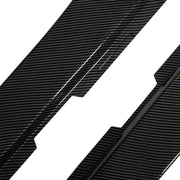 DURAFORCE For Camaro LT LS SS 2010-2015 Side Skirts Extension Lip Carbon Fiber Color