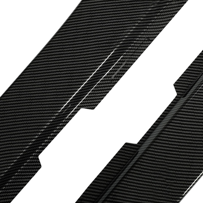 DURAFORCE For Camaro LT LS SS 2010-2015 Side Skirts Extension Lip Carbon Fiber Color