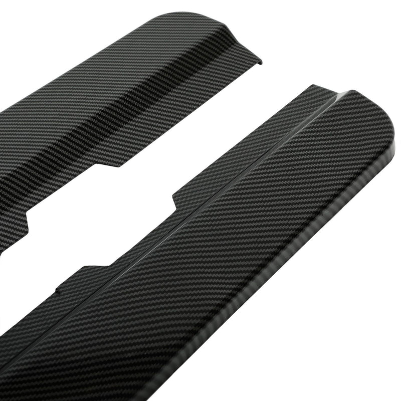 DURAFORCE For Camaro LT LS SS 2010-2015 Side Skirts Extension Lip Carbon Fiber Color