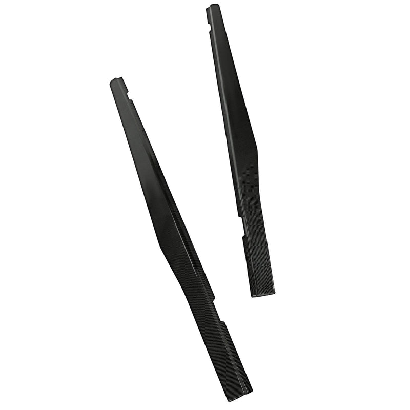 DURAFORCE For Camaro LT LS SS 2010-2015 Side Skirts Extension Lip Carbon Fiber Color