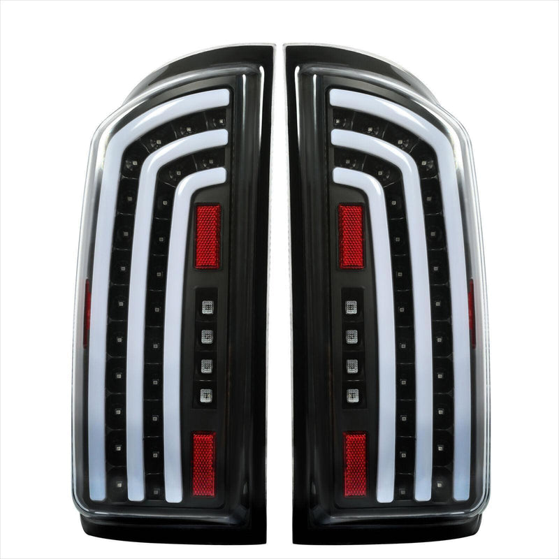DURAFORCE For Dodge Ram 1500 2500 3500 2007 2008 2009 LED Tube Bar Clear Tail Lights Lamps