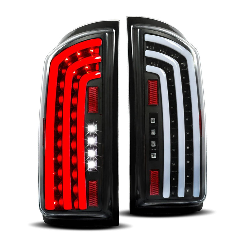 DURAFORCE For Dodge Ram 1500 2500 3500 2007 2008 2009 LED Tube Bar Clear Tail Lights Lamps