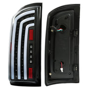 DURAFORCE For Dodge Ram 1500 2500 3500 2007 2008 2009 LED Tube Bar Clear Tail Lights Lamps