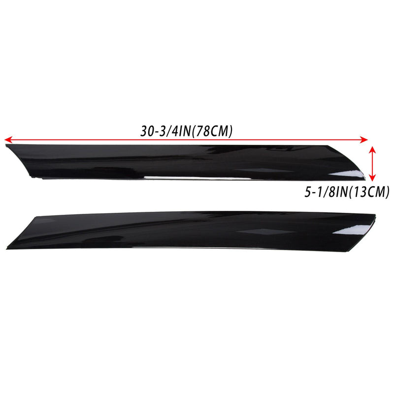 DURAFORCE Pair Windshield Pillar Trim Exterior Molding For Kia Soul 2010-2013 2Pcs LH+RH