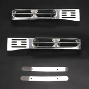 DURAFORCE Pair Silvery Front Fender Light Brackets Polish Aluminum For Peterbilt 389 388