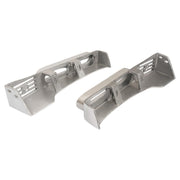 DURAFORCE Pair Silvery Front Fender Light Brackets Polish Aluminum For Peterbilt 389 388